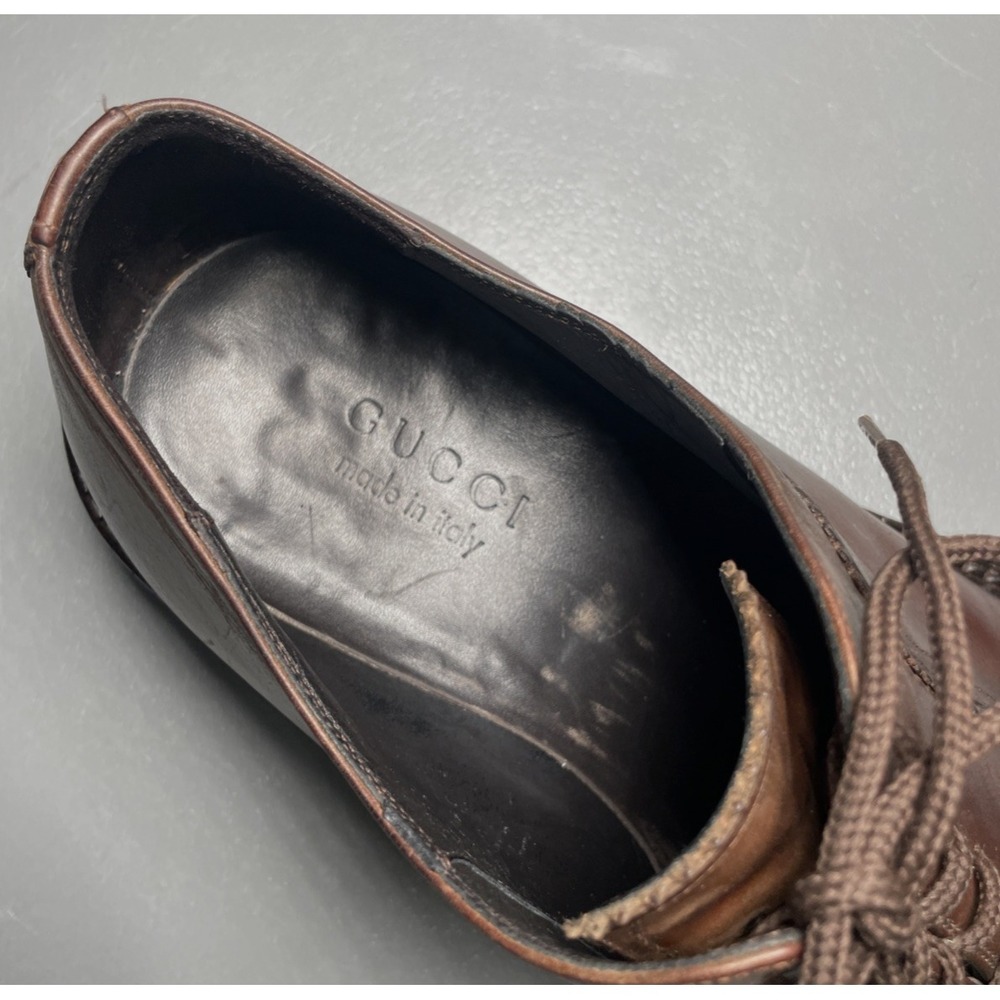 Gucci‎ Leather Oxford Shoes Size 10 D - Picture 10 of 12